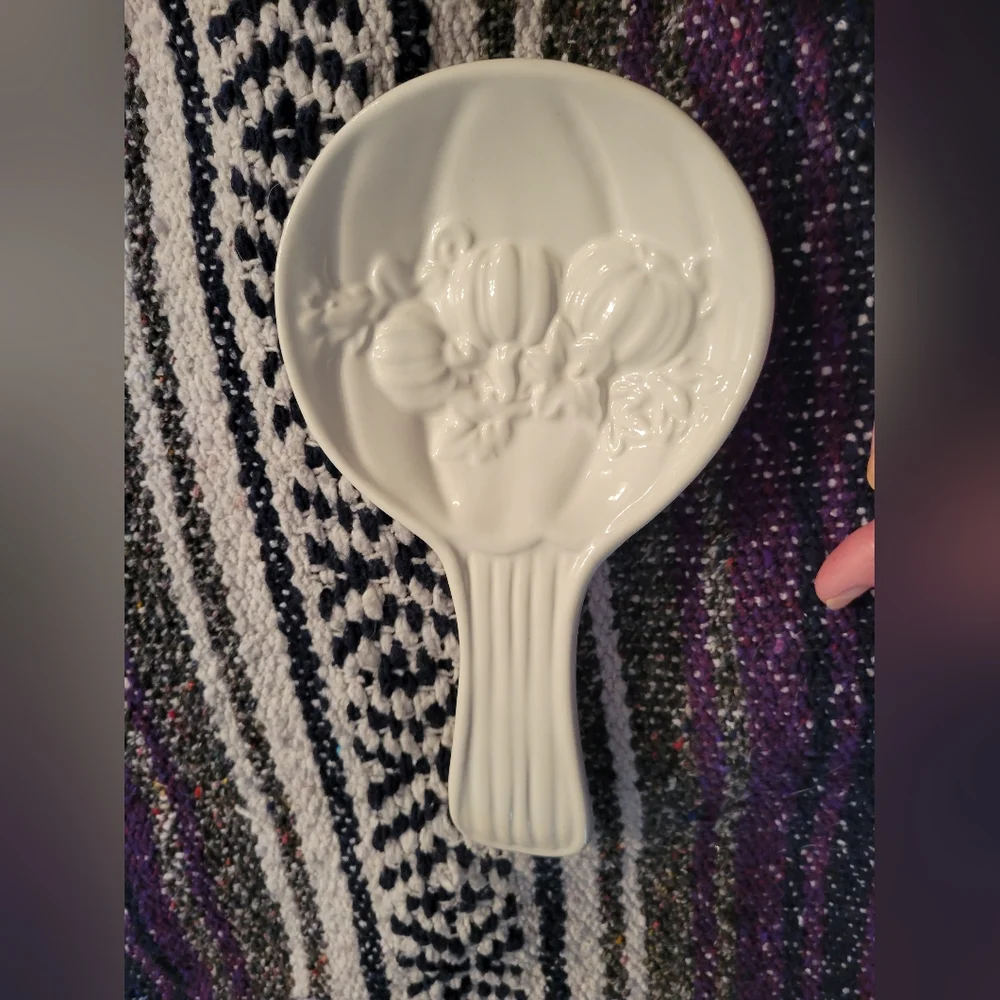 Pumpkin themed spoon rest